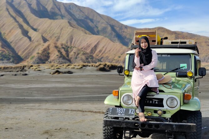 1 Day - Bromo Afternoon Siesta Tour start MALANG or SURABAYA // 11:00 - 18:00 - Crossing the Whispering Sands