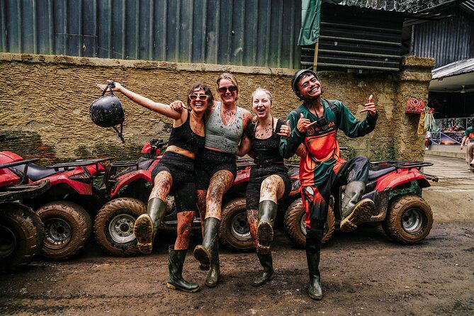 ATV Quad Bike Bali with Waterfall Gorilla Cave and Lunch - A muddy route through Ubud’s countryside