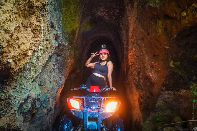 ATV Quad Bike Kuber Through Waterfall, Tunnel And Rice Field - Key points at a glance