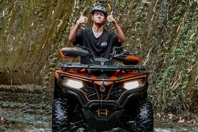 Bali Adventure ATV Quad Bike, Monkey Forest and Waterfalls - The ATV ride through rice fields and jungle
