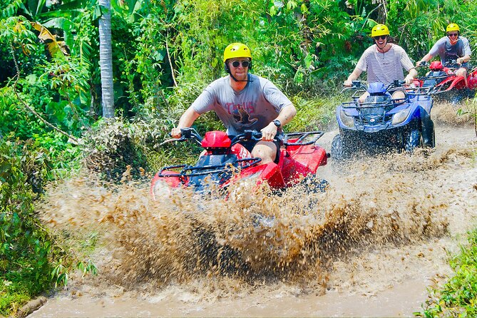 Bali ATV Quad Adventure - Ubud Monkey Forest and Waterfall - Getting ready for the muddy ATV ride