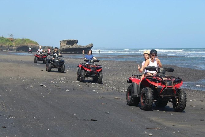Bali ATV Ride In the beach sunset atv tour - Tanah Lot as the named stop