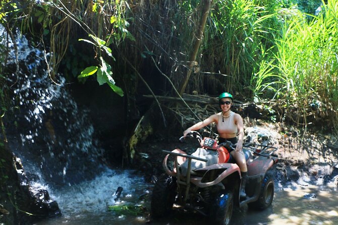 Bali ATV Ride Ubud Waterfall, Ricefield,River,Barong Cave, Lunch - From village lanes to forest and mud