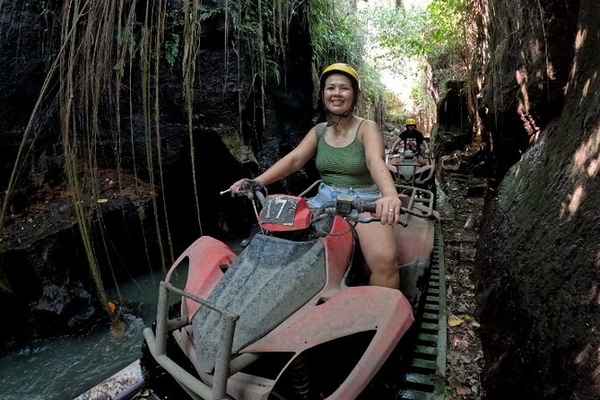 Bali ATV Ride Ubud Waterfall, Ricefield,River,Barong Cave, Lunch - Rice fields, rivers and the waterfall section