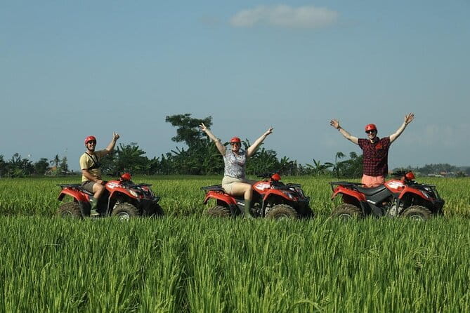Bali ATV Ride Ubud Waterfall,RiceField,River,Kingkong-Temple cave - From Singapadu village into the mud