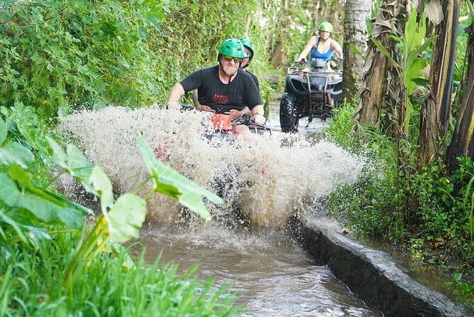 Bali ATV Ride with Waterfall Dragon Cave and Lunch by Penidago - Safety equipment, guides, and the messy parts