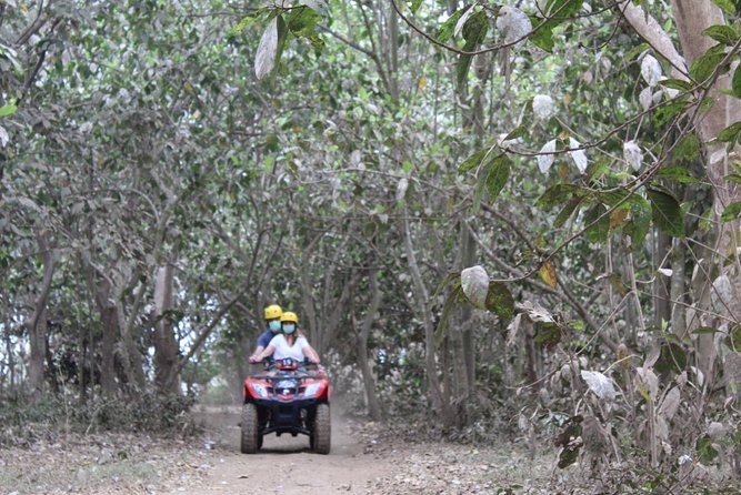Bali Atv Riding through Cave and Waterfall - Getting ready with a 250cc ATV and safety gear