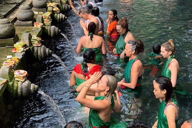 Bali: Barong Dance, Rice Terrace, Volcano, Temple, Waterfall Tour - Tirta Empul offers a look at living temple practice