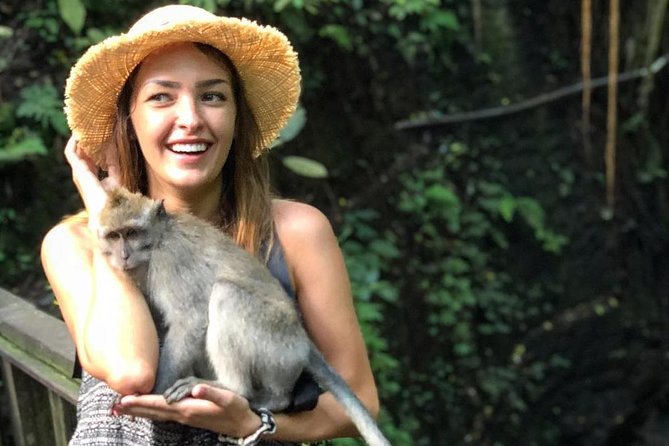 Bali Iconic Tour with Buffet Lunch and Attraction Tickets - Ubud Monkey Forest and close-up macaques