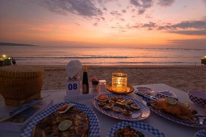 Bali Romantic Seafood Dinner under sunset jimbaran Beach - The two-hour Jimbaran dinner
