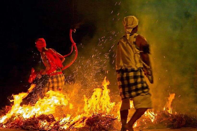 Bali: Tanah Lot Temple Sunset Kecak & Fire Dance Show Ticket - What happens during the one-hour Kecak and Fire Dance