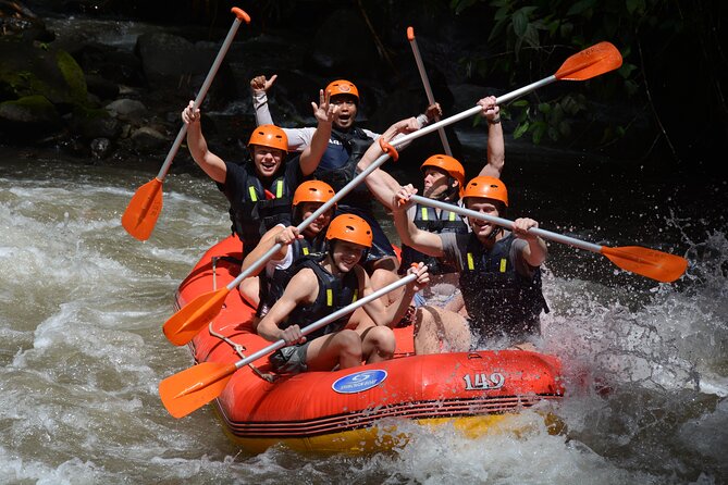 Bali White Water Rafting with No Steep Access - Waterfalls, jungle walls, and gentle rapids