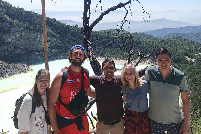 Bandung Tour Volcano, Hotsprings, Mud, Tea, Lunch all Included - White Crater and the sulfur lake on Mount Patuha