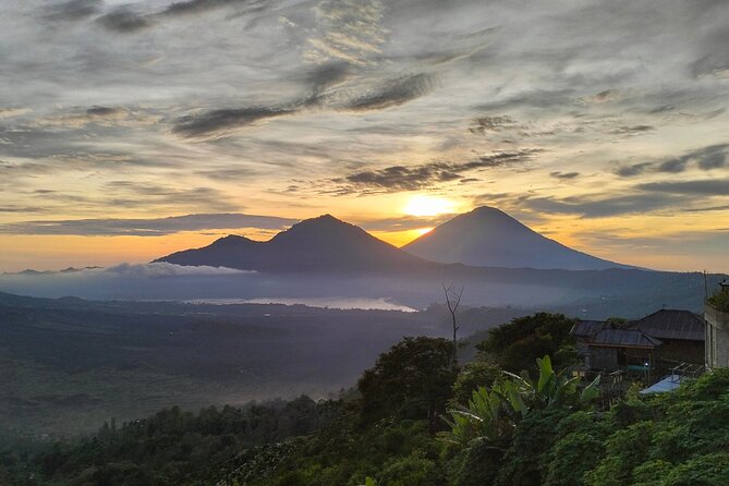 Batur Volcano Sunrise Trekking, Rice Teracce & Bali Coffee Plantation Tour - Mount Batur before dawn