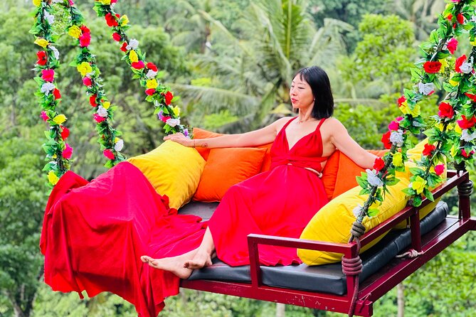 Best of Ubud: Jungle, Temples & Swing - Kanto Lampo Waterfall starts the day with wet feet