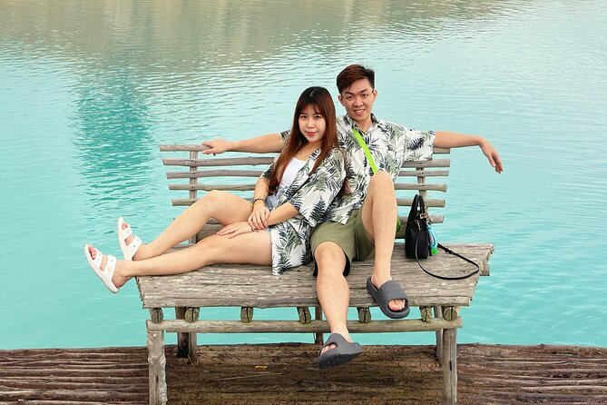 Bintan Sand Dune & Blue Lake Tour - Walking among the dunes and blue water