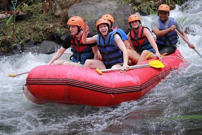 BMW Bali Rafting + Flying Fox at Telaga Waja River (LESS STAIRS) - The waterfall stop and Bajing Dam jump
