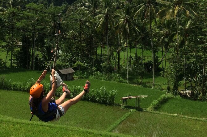 BMW Bali Rafting + Flying Fox at Telaga Waja River (LESS STAIRS) - Starting with equipment and a zipline ride
