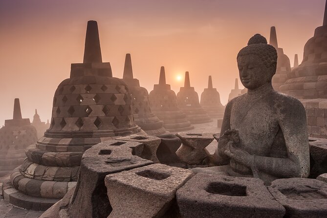 Borobudur(climb up), Merapi Volcano and Prambanan Temple Tour - Prambanan’s Hindu towers and open grounds