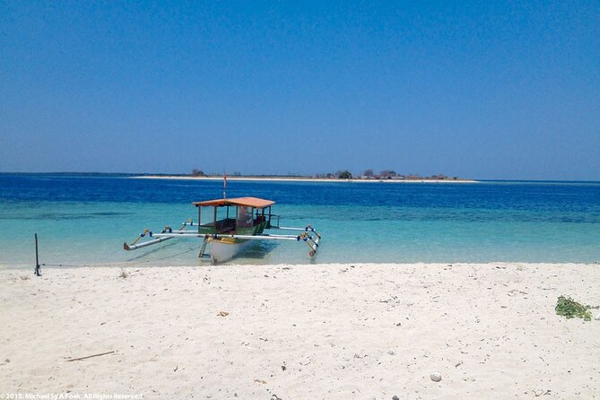 East Lombok Secred Gilis (Gili Kondo, Gili Bidara, Gili Petagan, Gili kapal) - Gili Lampu, white sand, and the lighthouse