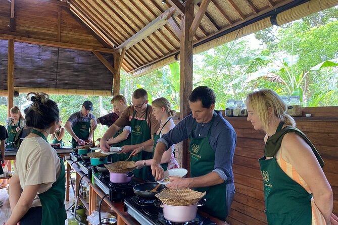 From Ubud: Authentic Bali Farm Cooking School & Organic Farm - Preparing six or more Balinese dishes