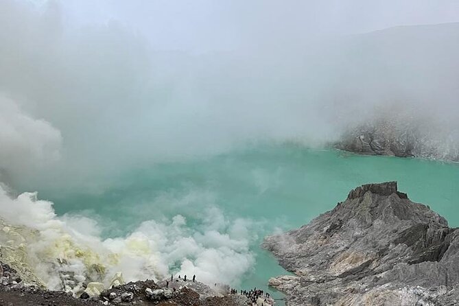 Ijen Crater Tour - Seeing blue fire from a safe distance