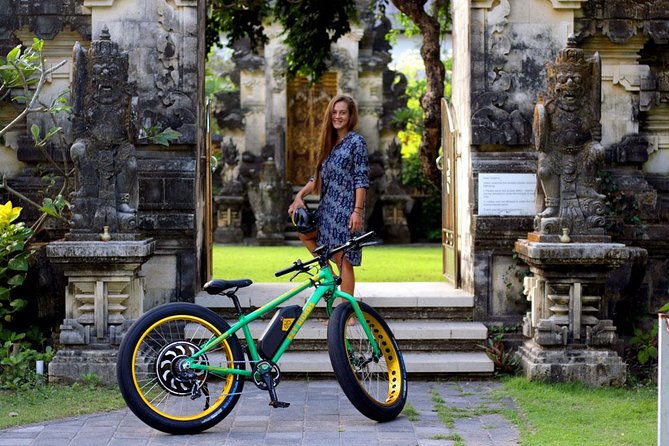 Kuta Beach eBike Private Tour - Entering Kuta’s sea temple