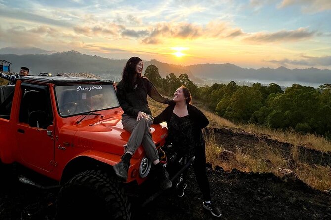 Mount Batur Jeep Adventure - The black lava fields after first light