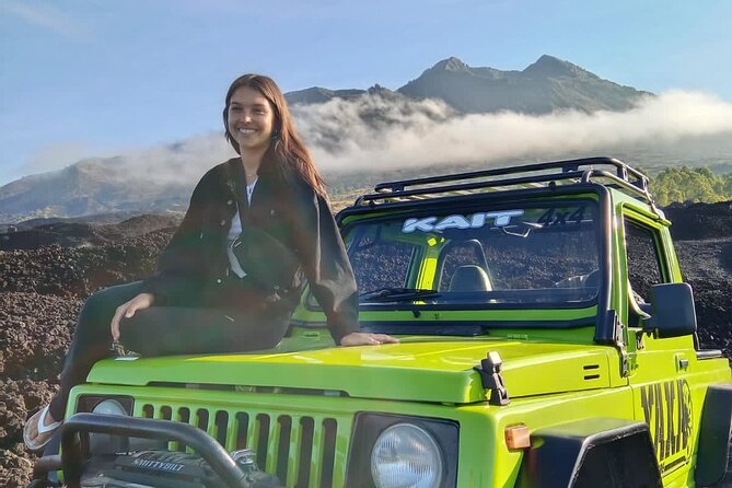 Mount Batur Sunrise Jeep Tour - Black lava and the volcanic scenery