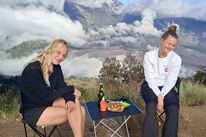 Mount Rinjani Second Summit Trekking ( 2Days-1Night ) - Sunset above the crater lake