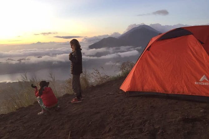 Mt Batur Camping (sunset & sunrise) - All Inclusive - Hiking up Mount Batur for the western sunset