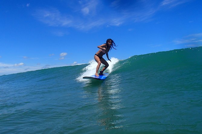 Private Beginner 1 on 1 Surf Lesson at Kuta Beach - Moving into easy waves at Kuta Beach