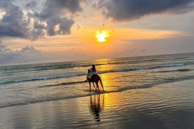 Seminyak Horse back riding In the beach - Sunset Light and Beach Photos