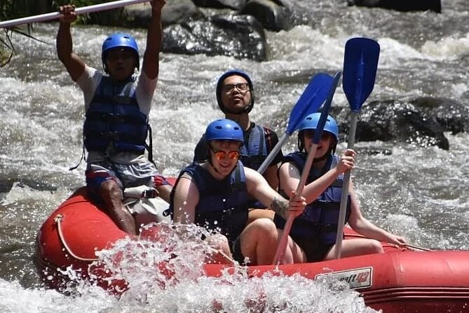 The Best Ayung River Rafting Adventure in Ubud - Getting ready with a helmet, paddle, and quick lesson