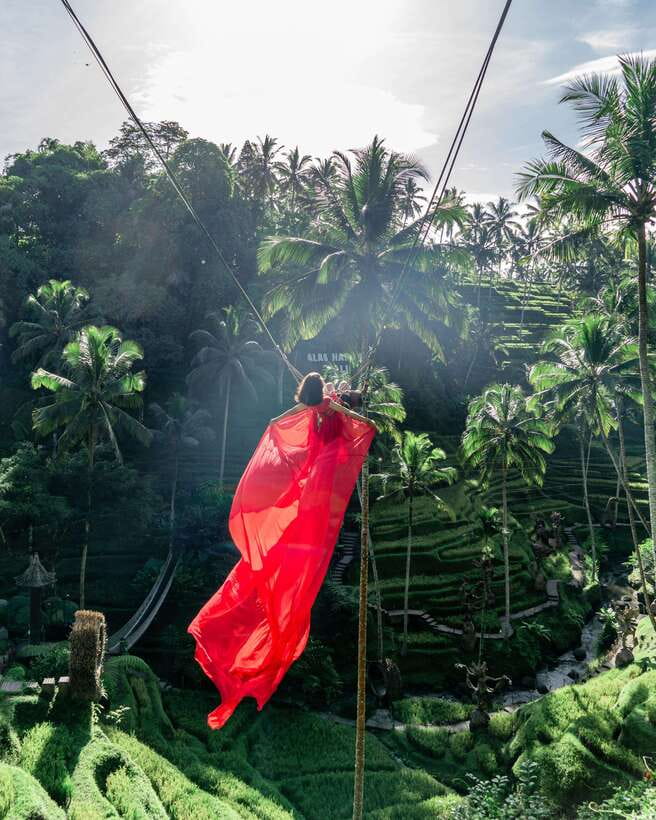 Ubud: Alas Harum Day-Pass, Swing, Sky Bike & Flying Fox - Cretya Ubud pools are a separate decision