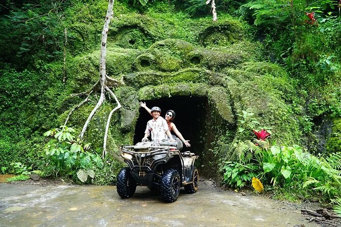 Ubud: ATV Quad Bike, Jungle, Waterfall, Tunnel and Rafting Trip - Two Bali adventures for one $28 fare
