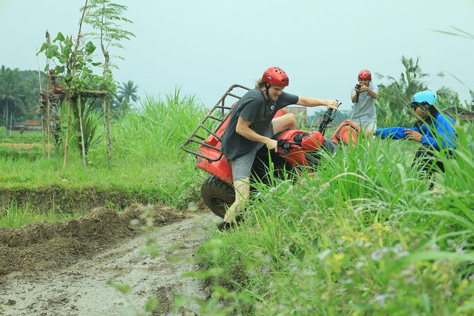 Ubud ATV Quad Bike through river, Jungle, waterfall & rice fields - Rivers, waterfalls, and wet sections