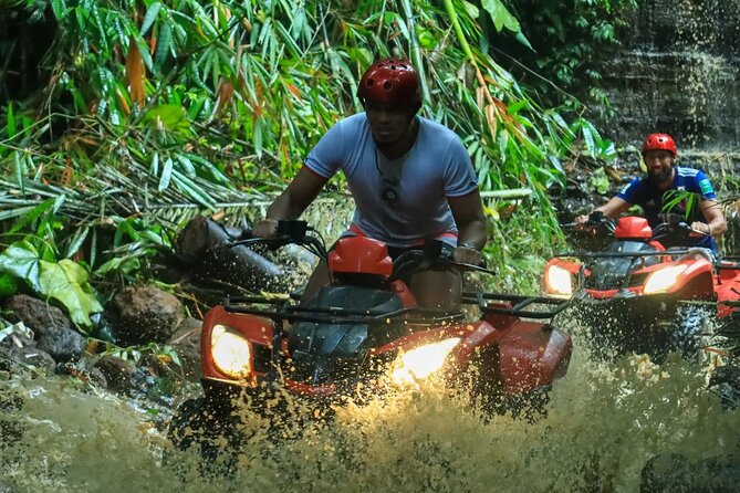 Ubud ATV Ride through River Jungle Rice Fields Puddles - The rafting description needs careful checking