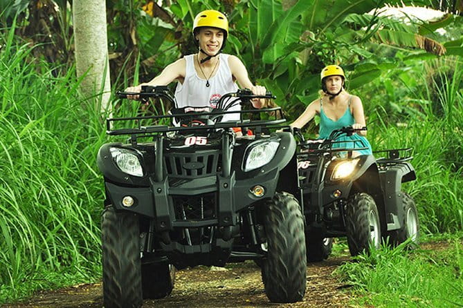 Ubud ATV Ride with Waterfall, Dragon Cave & Lunch – 2 Hours - Taking on the Donut Mud track