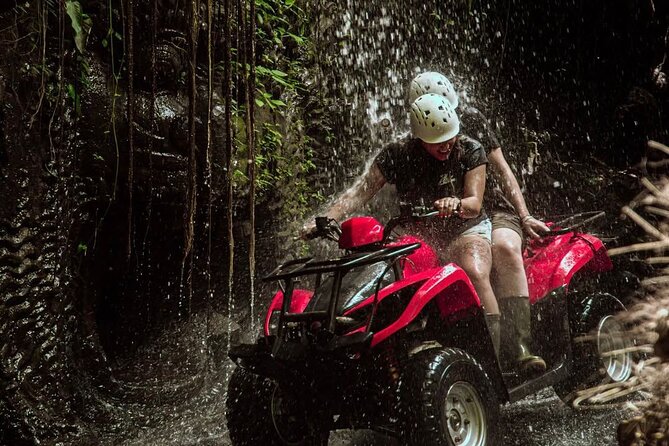 Ubud Bali ATV Quad Bike Legong Temple cave with Lunch and Pool - Rafting the Ayung River