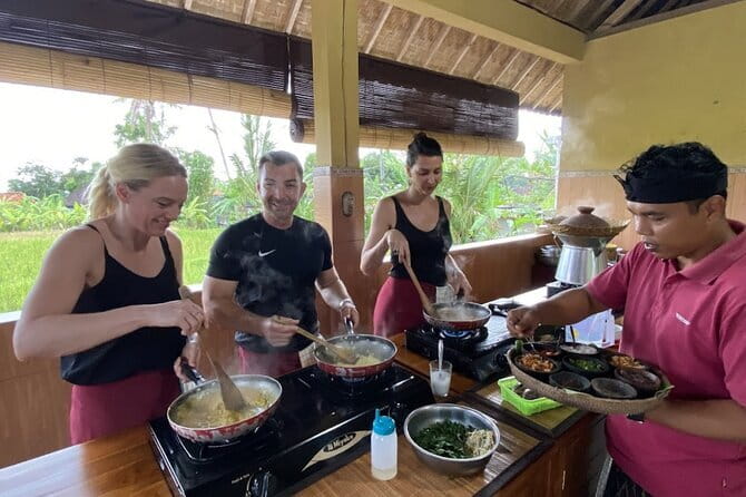 Ubud Cooking Class with Optional Market Visit Pickup Included - A traditional Balinese kitchen with hands-on instruction