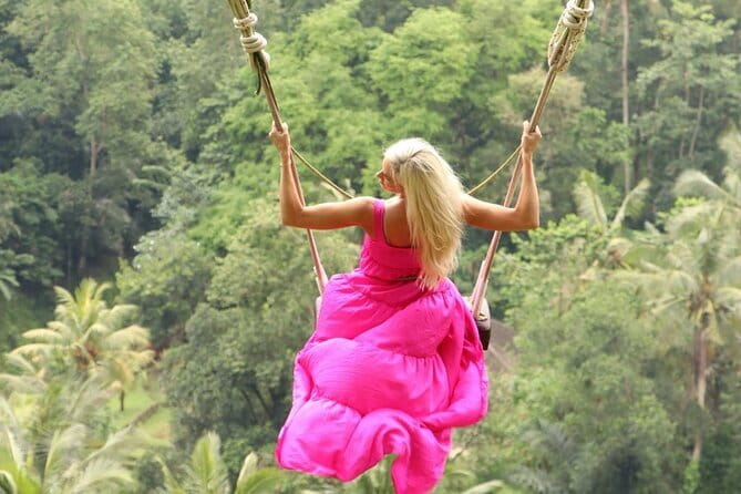 Ubud Full Day - Monkey Forest, Rice Terrace and Waterfalls Tour - The Ubud jungle swing is the optional splurge