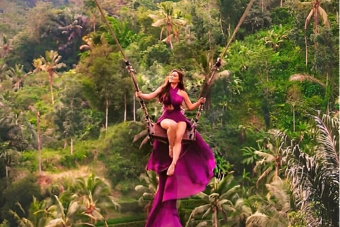Ubud Tour with Jungle Swing and Waterfall Water Temple - Real Bali Swing: arrive early for better light