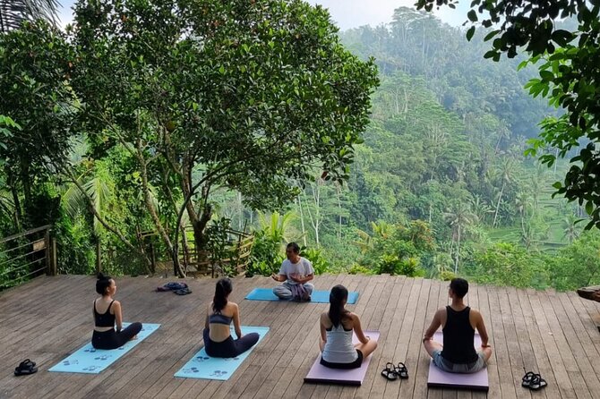 Ubud yoga, rice terrace walk and floating Breakfast tour - Kumulilir and the coffee or tea stop