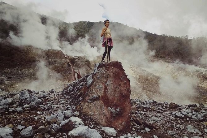 volcano hike and jungle trekking adventure - Reaching the Mount Salak crater